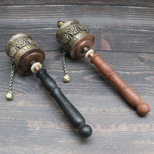 アシュタマンガラのマニ車 （長さ約２４.５ｃｍ）　Nepal