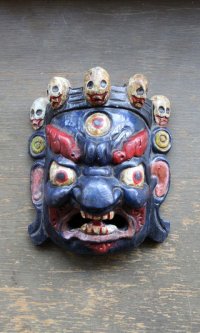 バイラブマスク壁飾り　ネイビー