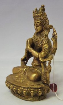 他の写真3: ネパール　真鍮　六字咒観音菩薩 ６インチ