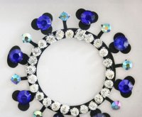ビンディ：おへそ 花 ブルー　 