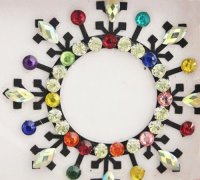 ビンディ：おへそ しずく 花 ミックス　 