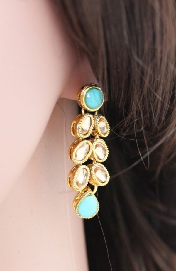 画像3: ブライダルセット ピアス：水色