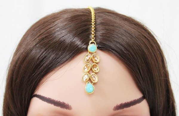 画像4: ブライダルセット ピアス：水色