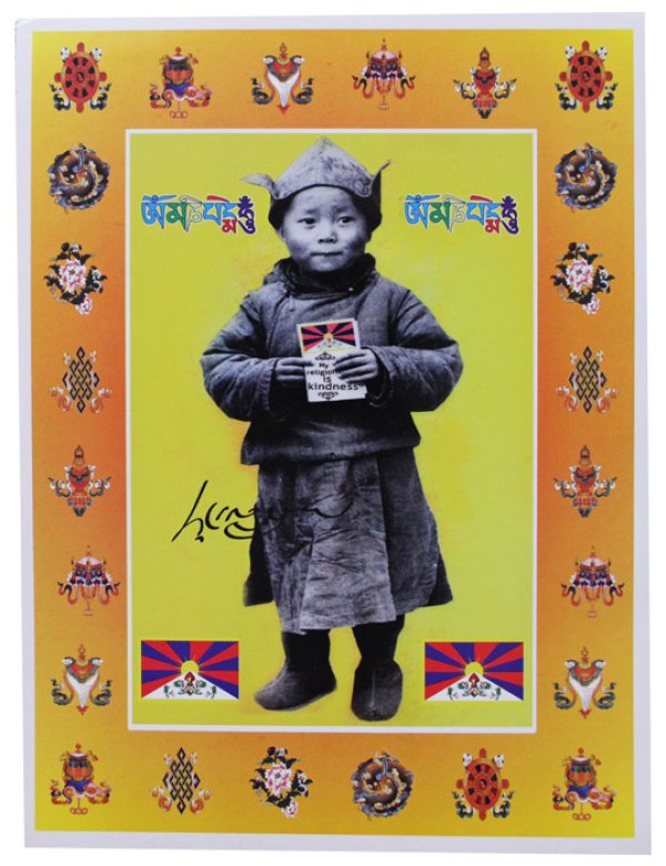 画像1: 神様 ポスター カード ：ダライ・ラマ １４世 幼少期   