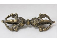 ヴァジュラ（金剛杵）：真鍮  約１０．５ｃｍ　密教法具