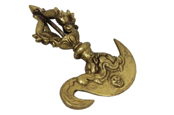 画像3: カルタリ (曲刀） １１．５ｃｍ 真鍮 密教法具