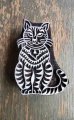 画像2: 再入荷 インド木版:猫 ＜クリックポストOK＞ (2)