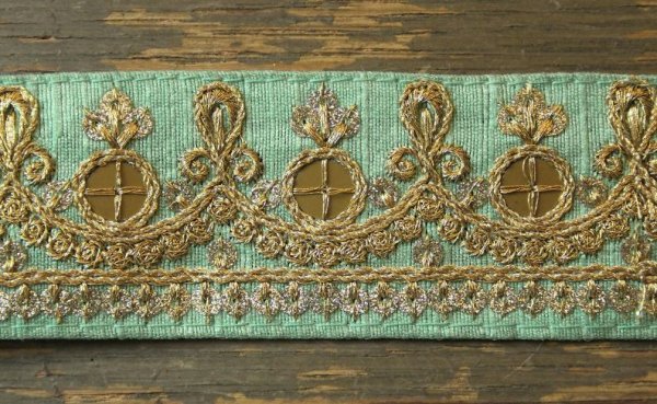 画像3: インディアンリボンレース：各エメラルドグリーン、グレー、ブラック、ホワイト　＜クリックポストOK＞