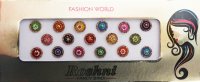 キラキラビンディ ワイド：ラウンド カラフル a  