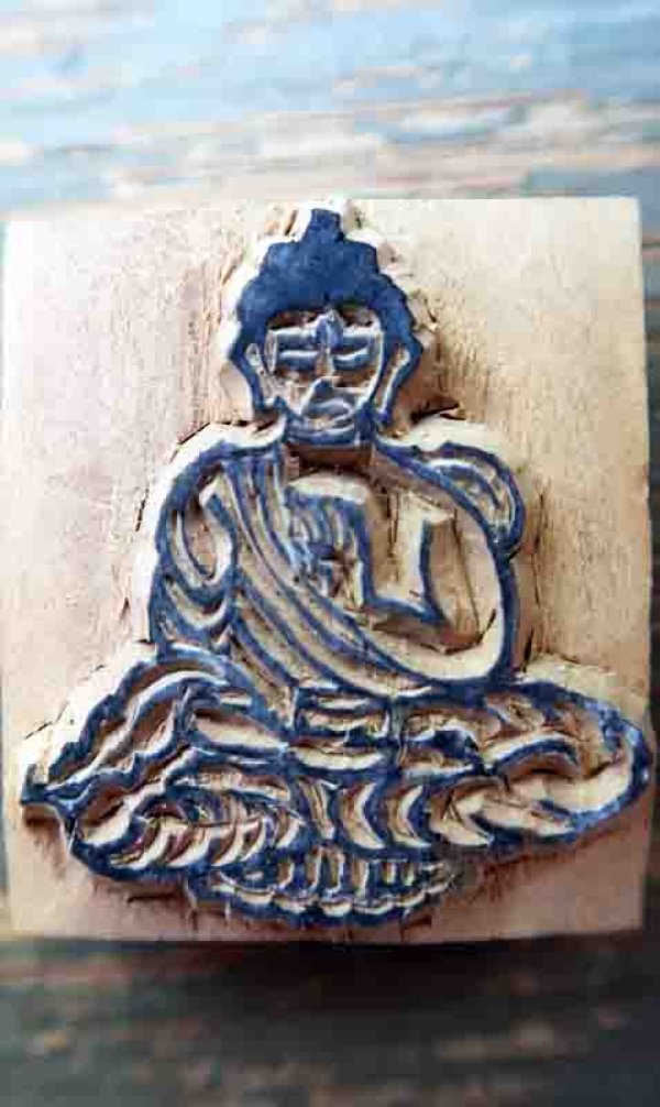 画像2: ネパール木版：仏陀