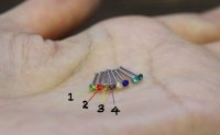 鼻ピアス：カラー 各きみどり、レッド、オレンジ、赤紫 　＜クリックポストOK＞