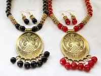 ネックレス＆ピアス： ピーコックc ＜クリックポストOK＞
