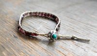 ヘンプ ナチュラルストーンブレスレット ジャスパー 