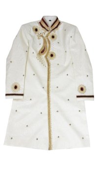 SALE!! シャルワニ：オフホワイト　L（インド表記４２）
