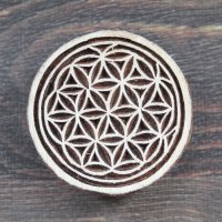 インド木版:幾何学模様 a　