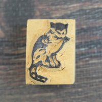 ネパール木版：子猫 ３＜クリックポストOK＞
