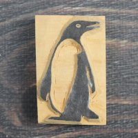 ネパール木版：アデリーペンギン ＜クリックポストOK＞