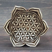 他の写真1: インド木版: 花模様　＜クリックポストOK＞