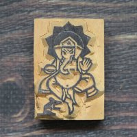 ネパール木版：ガネーシャ ＜クリックポストOK＞