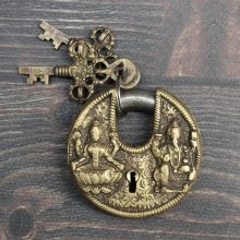 他の写真1: 錠前：ラクシュミー&ガネーシャ　Nepal　＜クリックポストOK＞