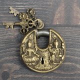 錠前：ラクシュミー&ガネーシャ　Nepal　＜クリックポストOK＞