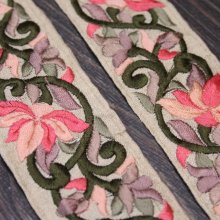 他の写真2: 【１０cm単位】 インド刺繍リボン：各ベージュ＆ローズ系、ベージュ＆ピンク系　＜クリックポストOK＞
