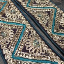 他の写真1: 【１０cm単位】 インド 刺繍 リボン レース：三角 各カラー　＜クリックポストOK＞