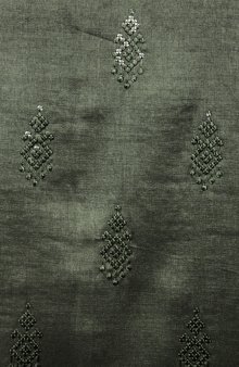 他の写真2: クルタ・パジャマ：ダークグリーン Lサイズ相当（インド表記４２）