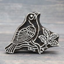 他の写真1: インド木版:鳥 (1) ＜クリックポストOK＞