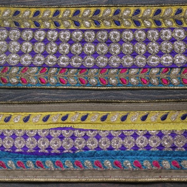 画像2: 【１０cm単位】 インド刺繍 リボン レース　＜クリックポストOK＞