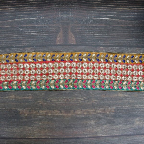 画像3: 【１０cm単位】 インド刺繍 リボン ：４　＜クリックポストOK＞