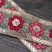画像9: 【１０cm単位】インド刺繍リボン：花　各カラー　＜クリックポストOK＞