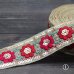 画像2: 【１０cm単位】インド刺繍リボン：花　各カラー　＜クリックポストOK＞ (2)