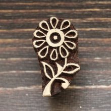 他の写真1: インド木版 : 花 ＜クリックポストOK＞
