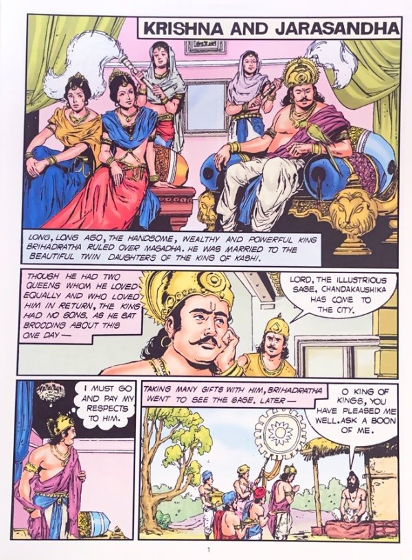 画像2: KRISHNA AND JARASANDHA  Krishuna Outsmarts His Fierce Adversary  ＜クリックポストOK＞