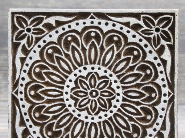 画像2: インド木版: 花 ＜クリックポストOK＞