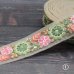 画像2: 【１０cm単位】インド刺繍リボン：花　各カラー　＜クリックポストOK＞ (2)