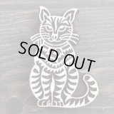 再入荷 インド木版:猫 ＜クリックポストOK＞