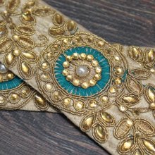 他の写真3: 【１０cm単位】インド刺繍リボン： 各カラー ＜クリックポストOK＞