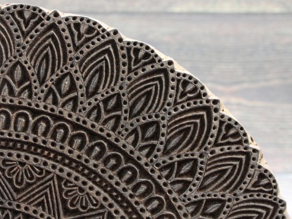 画像2: インド木版: 扇形