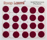 トラディショナル ビンディ ２面：ダークレッド  まる　約１.３cm   