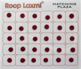 トラディショナル ビンディ ２面：ダークレッド  まる　約０.５cm   