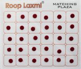 トラディショナル ビンディ ２面：ダークレッド  まる　約０.４cm   