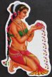 画像2: インドステッカー：花を捧げる人 右向き  ＜クリックポストOK＞ (2)