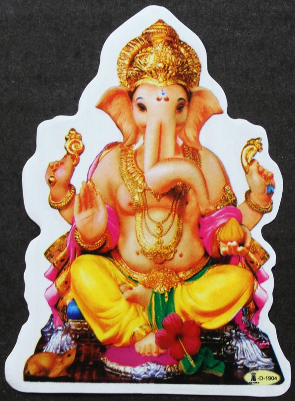 画像2: 神様シール：ガネーシャ ＜クリックポストOK＞