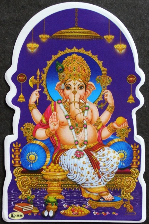 画像2: 神様シール：ガネーシャ ＜クリックポストOK＞