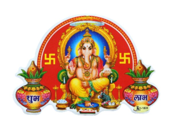 画像1: 神様シール：ガネーシャ ＜クリックポストOK＞