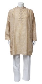 クルタ・パジャマ：ベージュ（インド表記４２）