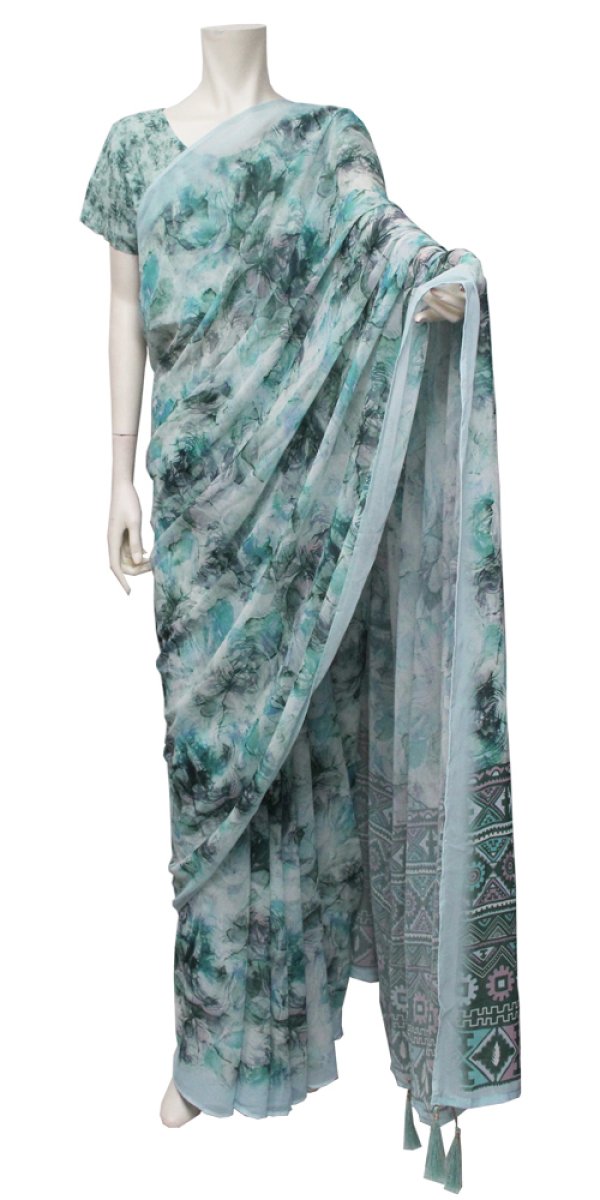 画像1: サリー：水色系