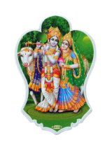 神様シール：クリシュナ&ラーダ  ＜クリックポストOK＞